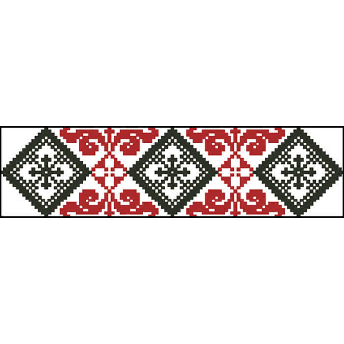 КЛ078лБ1301i Барвиста вишиванка Набір для вишивки друкованим хрестиком - Клатч Елегантна 21x13 см льон, білий