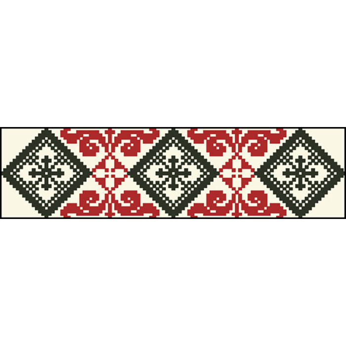 КЛ078шМ1301i Барвиста вишиванка Набір для вишивки друкованим хрестиком - Клатч Елегантна 21x13 см шовк, бежевий