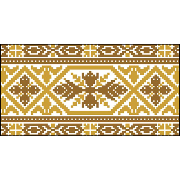 КЛ079хМ1301 Барвиста вишиванка Заготовка для вишивки - Клатч Жито 21x13 см батист, бежевий