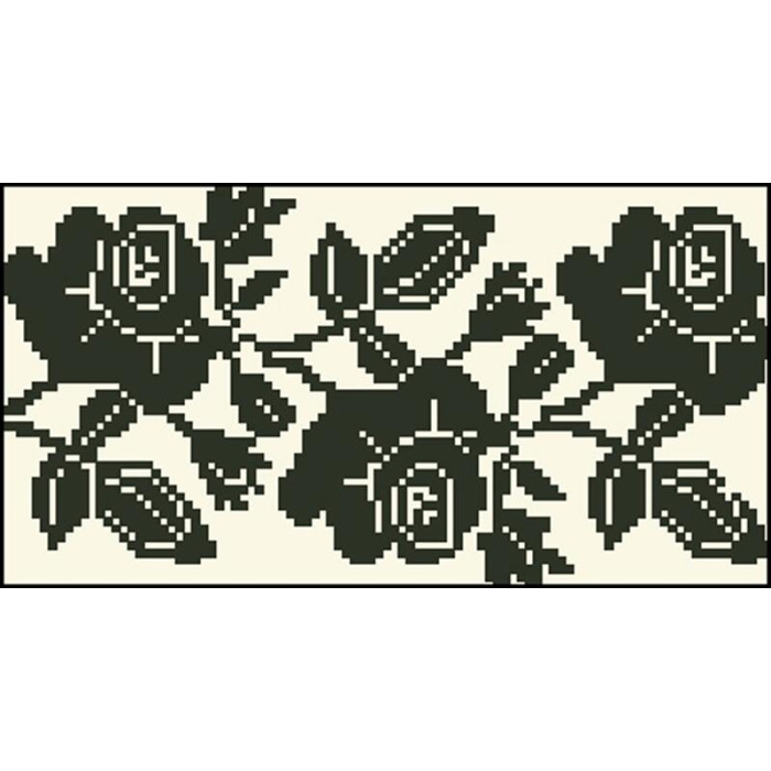 КЛ081кМ1301i Барвиста вишиванка Набір для вишивки друкованим хрестиком - Клатч Троянди монохром 21x13 см атлас, бежевий