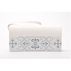 КЛ083лМ1301i Барвиста вишиванка Набір для вишивки друкованим хрестиком - Клатч Берегиня 21x13 см льон, бежевий