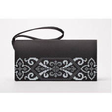 КЛ083шЧ1301k Барвиста вишиванка Набір для вишивки бісером - Клатч Берегиня 21x13 см шовк, чорний