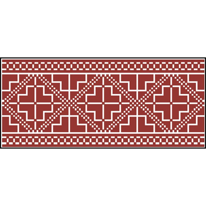 КЛ100лБ1301i Барвиста вишиванка Набір для вишивки друкованим хрестиком - Клатч Полісся 21x13 см льон, білий