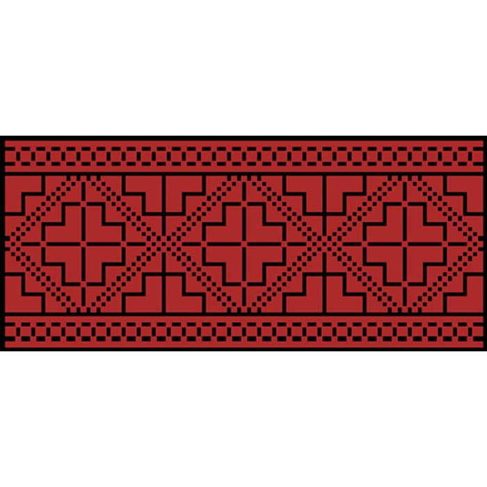 КЛ100лЧ1301k Барвиста вишиванка Набір для вишивки бісером - Клатч Полісся 21x13 см льон, чорний