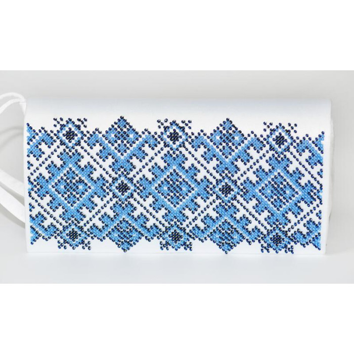 КЛ103хБ1301 Барвиста вишиванка Заготовка для вишивки - Клатч Львівська 21x13 см батист, білий