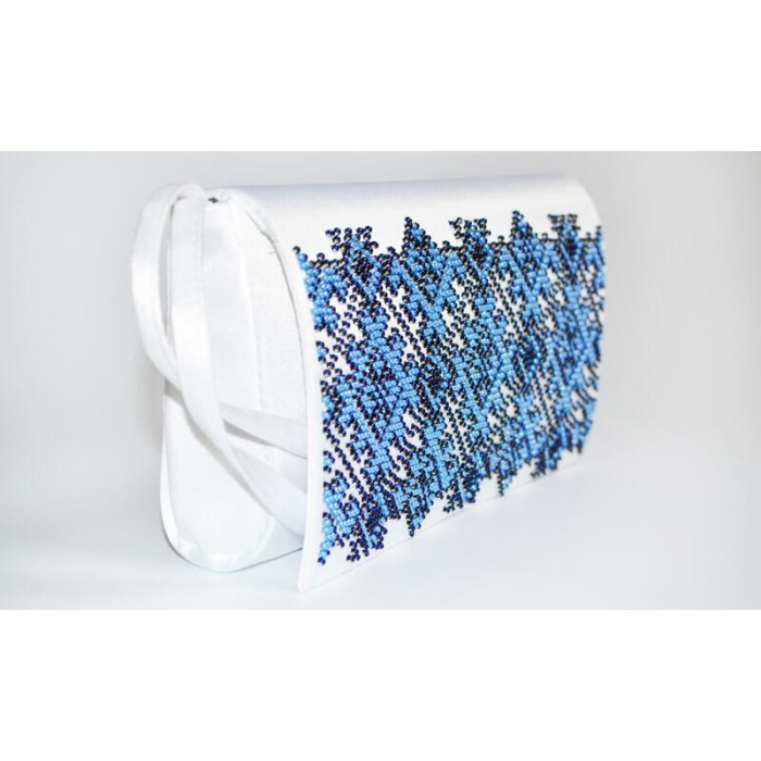 КЛ103хБ1301 Барвиста вишиванка Заготовка для вишивки - Клатч Львівська 21x13 см батист, білий