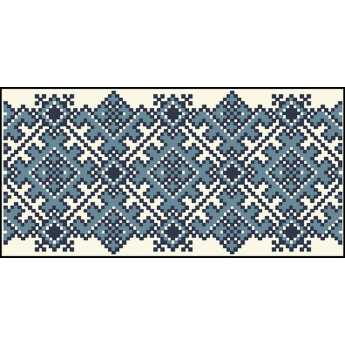 КЛ103лМ1301i Барвиста вишиванка Набір для вишивки друкованим хрестиком - Клатч Львівська 21x13 см льон, бежевий