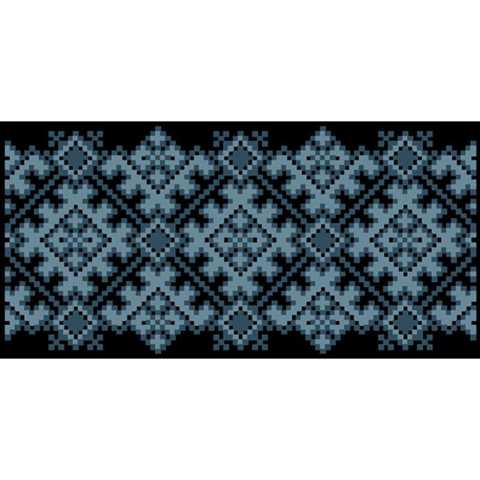 КЛ103шЧ1301i Барвиста вишиванка Набір для вишивки друкованим хрестиком - Клатч Львівська 21x13 см шовк, чорний