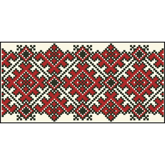 КЛ104лМ1301k Барвиста вишиванка Набір для вишивки бісером - Клатч Львівська 21x13 см льон, бежевий