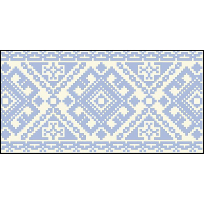 КЛ105кМ1301i Барвиста вишиванка Набір для вишивки друкованим хрестиком - Клатч Ніжність 21x13 см атлас, бежевий