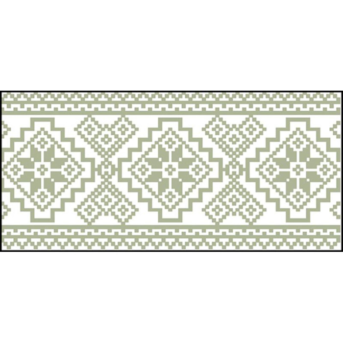 КЛ106дБ1301i Барвиста вишиванка Набір для вишивки друкованим хрестиком - Клатч Мережка 21x13 см домоткане полотно, білий