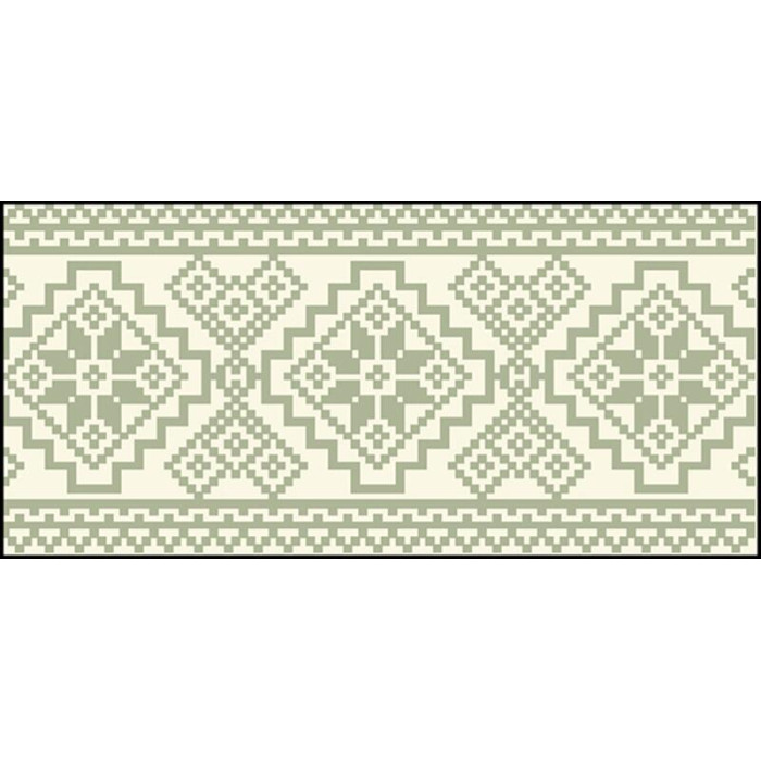 КЛ106кМ1301i Барвиста вишиванка Набір для вишивки друкованим хрестиком - Клатч Мережка 21x13 см атлас, бежевий