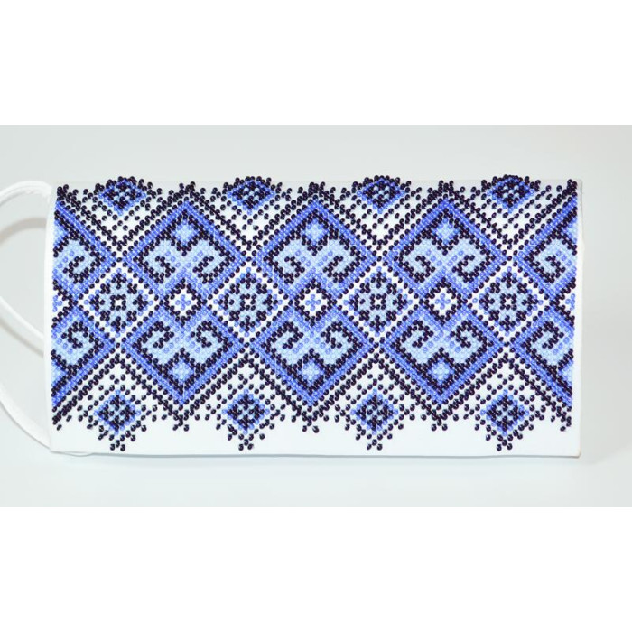 КЛ107пБ1301i Барвиста вишиванка Набір для вишивки друкованим хрестиком - Клатч Берегиня 21x13 см габардин, білий