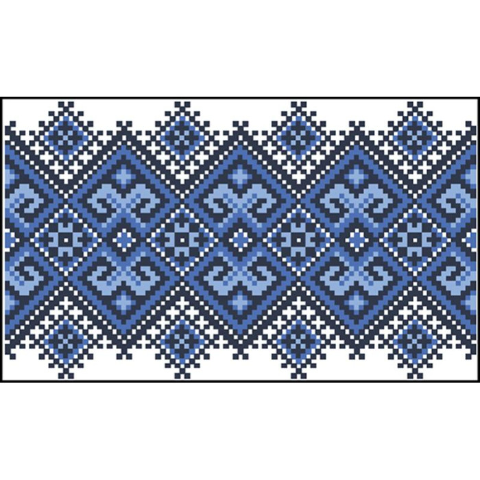 КЛ107пБ1301k Барвиста вишиванка Набір для вишивки бісером - Клатч Берегиня 21x13 см габардин, білий