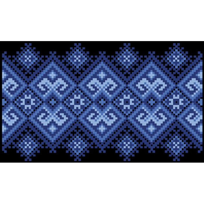 КЛ107шЧ1301i Барвиста вишиванка Набір для вишивки друкованим хрестиком - Клатч Берегиня 21x13 см шовк, чорний