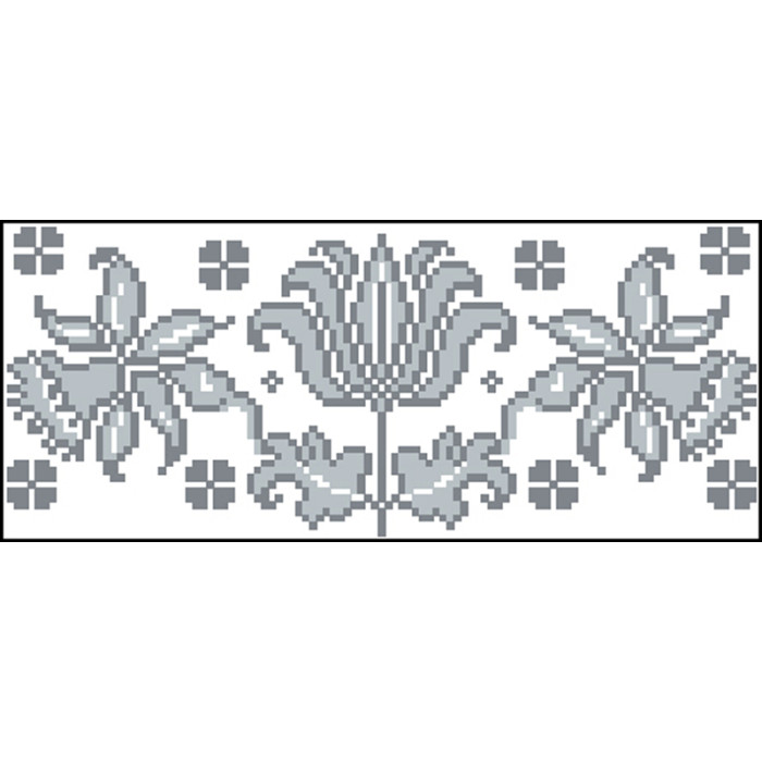 КЛ109кБ1301i Барвиста вишиванка Набір для вишивки друкованим хрестиком - Клатч Дерево життя 21x13 см атлас, білий