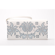 КЛ109кМ1301i Барвиста вишиванка Набір для вишивки друкованим хрестиком - Клатч Дерево життя 21x13 см атлас, бежевий