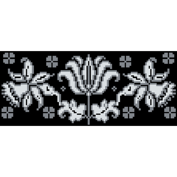 КЛ109лЧ1301k Барвиста вишиванка Набір для вишивки бісером - Клатч Дерево життя 21x13 см льон, чорний