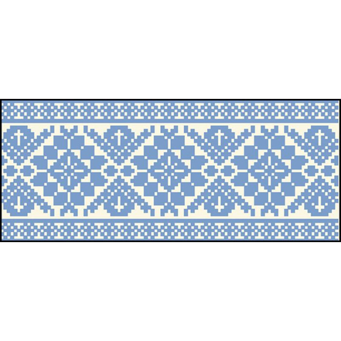 КЛ110шБ1301i Барвиста вишиванка Набір для вишивки друкованим хрестиком - Клатч Роса 21x13 см шовк, білий