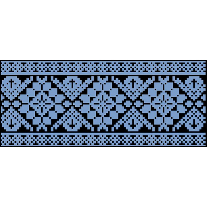 КЛ110шЧ1301k Барвиста вишиванка Набір для вишивки бісером - Клатч Роса 21x13 см шовк, чорний