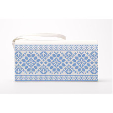 КЛ110шМ1301k Барвиста вишиванка Набір для вишивки бісером - Клатч Роса 21x13 см шовк, бежевий