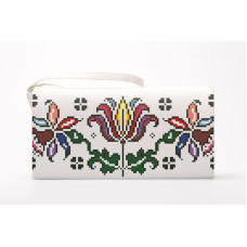 КЛ112шМ1301 Барвиста вишиванка Заготовка для вишивки - Клатч Дерево життя 21x13 см шовк, бежевий