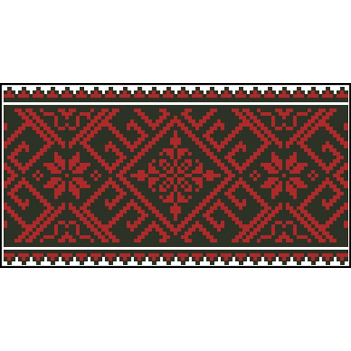 КЛ113шБ1301i Барвиста вишиванка Набір для вишивки друкованим хрестиком - Клатч Західне Поділля 21x13 см шовк, білий