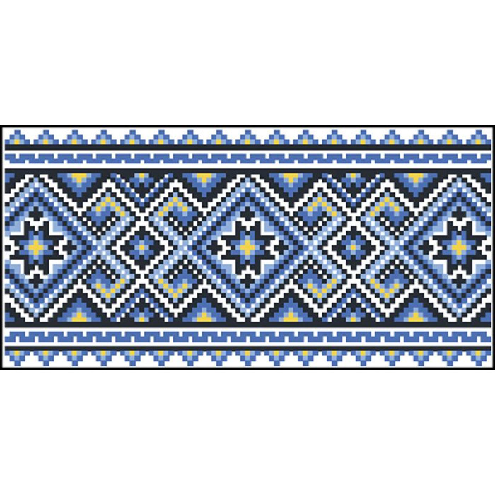 КЛ115шБ1301i Барвиста вишиванка Набір для вишивки друкованим хрестиком - Клатч Чарівниця 21x13 см шовк, білий