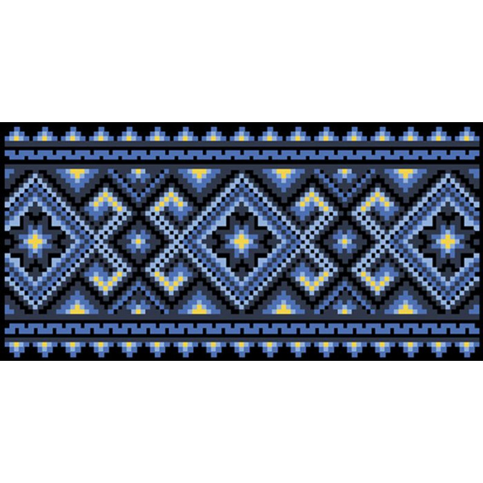 КЛ115шЧ1301 Барвиста вишиванка Заготовка для вишивки - Клатч Чарівниця 21x13 см шовк, чорний