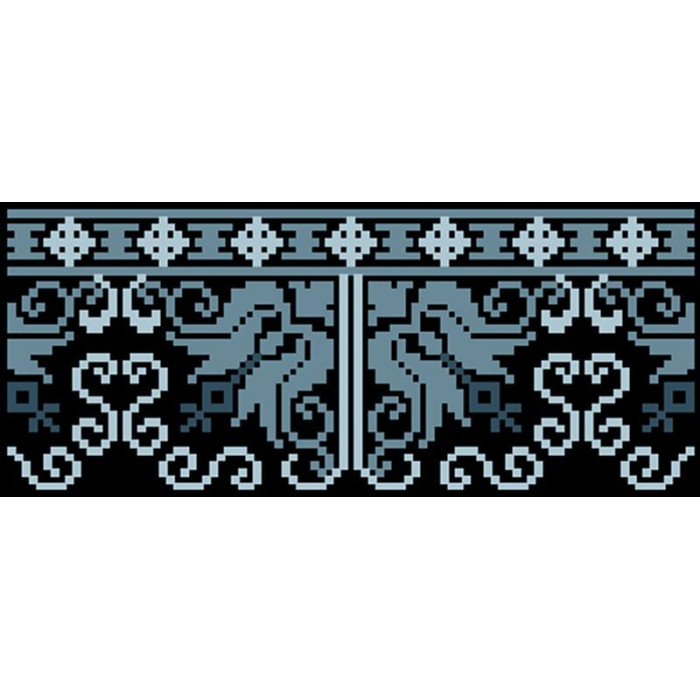 КЛ116кЧ1301k Барвиста вишиванка Набір для вишивки бісером - Клатч Ніжний орнамент 21x13 см атлас, чорний