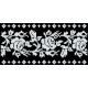 КЛ118кЧ1301i Барвиста вишиванка Набір для вишивки друкованим хрестиком - Клатч Сокальська троянда 21x13 см атлас, чорний