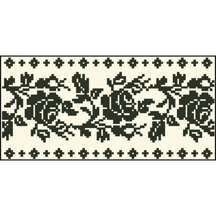 КЛ118кМ1301i Барвиста вишиванка Набір для вишивки друкованим хрестиком - Клатч Сокальська троянда 21x13 см атлас, бежевий