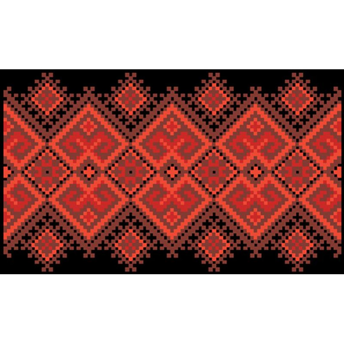 КЛ120дЧ1301i Барвиста вишиванка Набір для вишивки друкованим хрестиком - Клатч Берегиня 21x13 см домоткане полотно, чорний