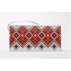 КЛ120шМ1301k Барвиста вишиванка Набір для вишивки бісером - Клатч Берегиня 21x13 см шовк, бежевий