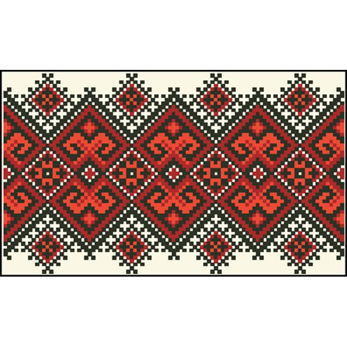 КЛ120шМ1301k Барвиста вишиванка Набір для вишивки бісером - Клатч Берегиня 21x13 см шовк, бежевий