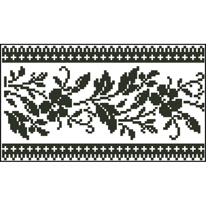 КЛ126дБ1301i Барвиста вишиванка Набір для вишивки друкованим хрестиком - Клатч Сокальська квітка 21x13 см домоткане полотно, білий