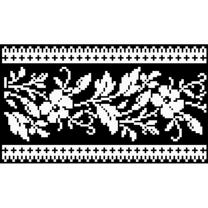 КЛ126лЧ1301k Барвиста вишиванка Набір для вишивки бісером - Клатч Сокальська квітка 21x13 см льон, чорний