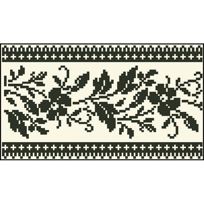 КЛ126шМ1301i Барвиста вишиванка Набір для вишивки друкованим хрестиком - Клатч Сокальська квітка 21x13 см шовк, бежевий