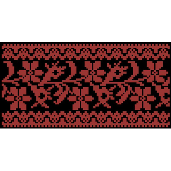 КЛ129шЧ1301k Барвиста вишиванка Набір для вишивки бісером - Клатч Сокальська братки 21x13 см шовк, чорний