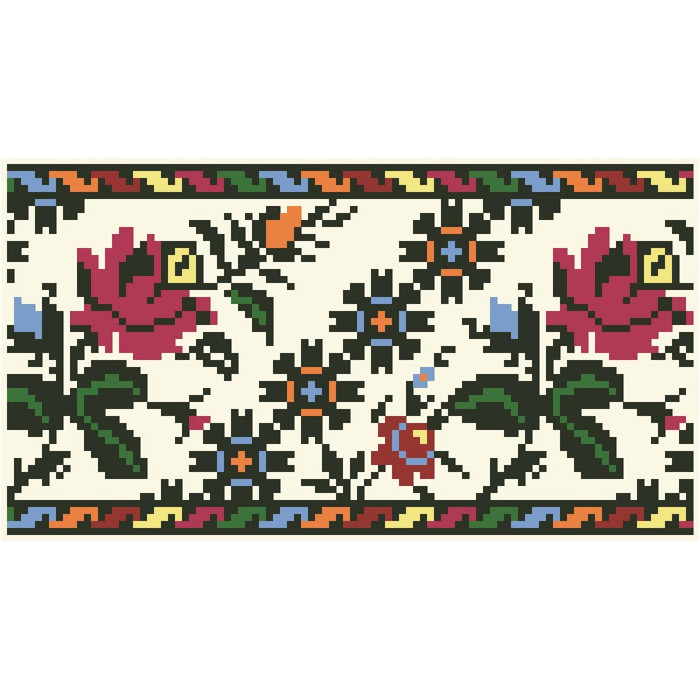 КЛ133дМ1301 Барвиста вишиванка Заготовка для вишивки - Клатч Сокальська весільна 21x13 см домоткане полотно, бежевий