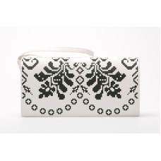 КЛ134дМ1301 Барвиста вишиванка Заготовка для вишивки - Клатч Сокальська старовинна 21x13 см домоткане полотно, бежевий