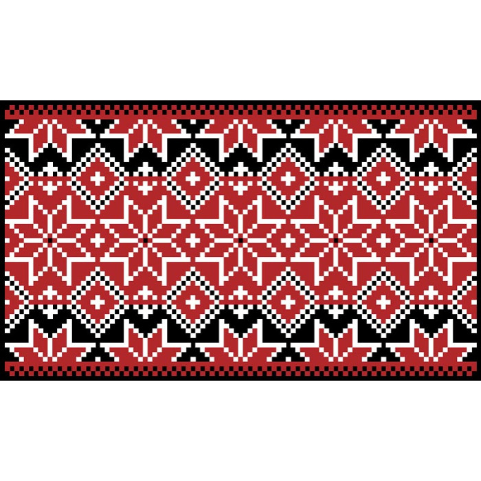 КЛ136шЧ1301 Барвиста вишиванка Заготовка для вишивки - Клатч Мамине благословення 21x13 см шовк, чорний