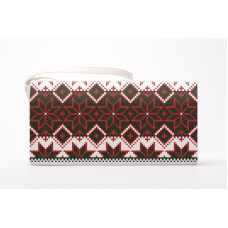 КЛ136шМ1301 Барвиста вишиванка Заготовка для вишивки - Клатч Мамине благословення 21x13 см шовк, бежевий