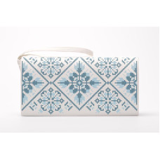 КЛ139хМ1301 Барвиста вишиванка Заготовка для вишивки - Клатч Мами оберіг 21x13 см батист, бежевий