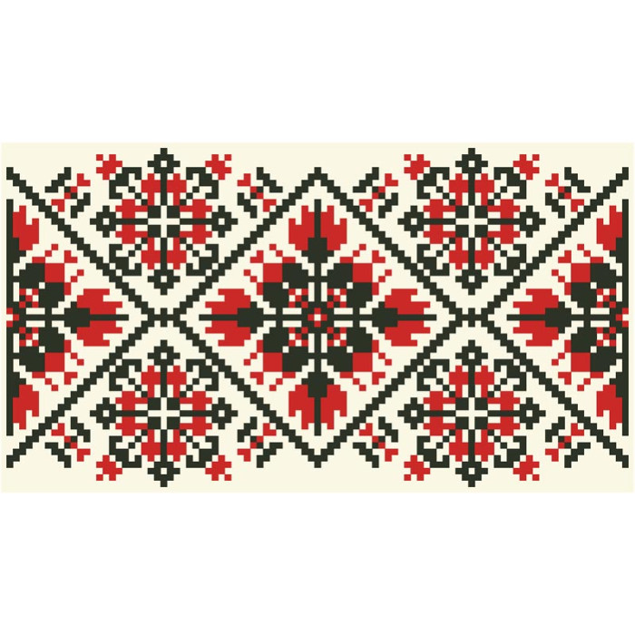 КЛ140дМ1301 Барвиста вишиванка Заготовка для вишивки - Клатч Мами оберіг 21x13 см домоткане полотно, бежевий