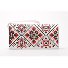 КЛ140хМ1301 Барвиста вишиванка Заготовка для вишивки - Клатч Мами оберіг 21x13 см батист, бежевий