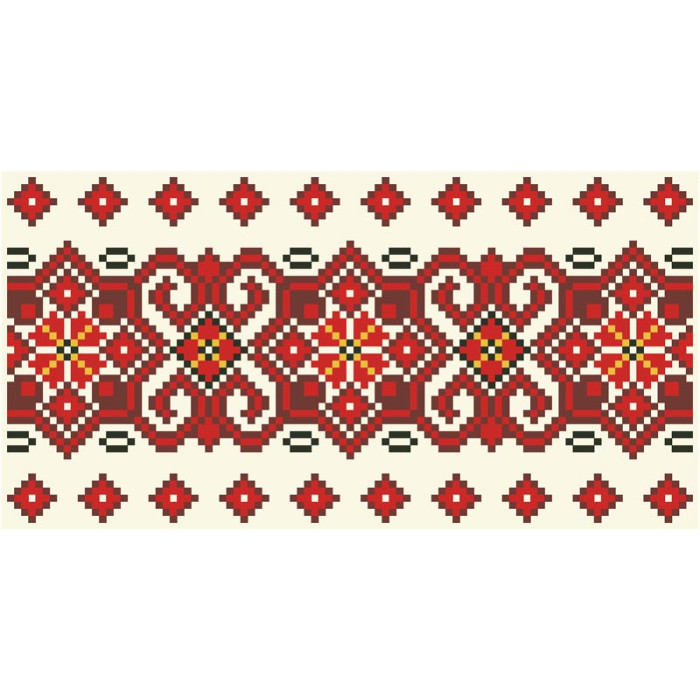 КЛ142дМ1301 Барвиста вишиванка Заготовка для вишивки - Клатч Елегантність 21x13 см домоткане полотно, бежевий