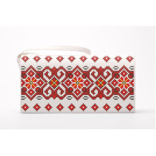 КЛ142хМ1301 Барвиста вишиванка Заготовка для вишивки - Клатч Елегантність 21x13 см батист, бежевий