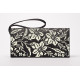 КЛ185кЧ1301i Барвиста вишиванка Набір для вишивки друкованим хрестиком - Клатч Лілії. Орнамент 21x13 см атлас, чорний