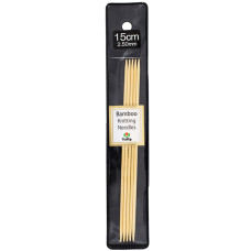 KND060250 Tulip Спиці шкарпеткові Bamboo 2,5 мм - 15 см, бамбук
